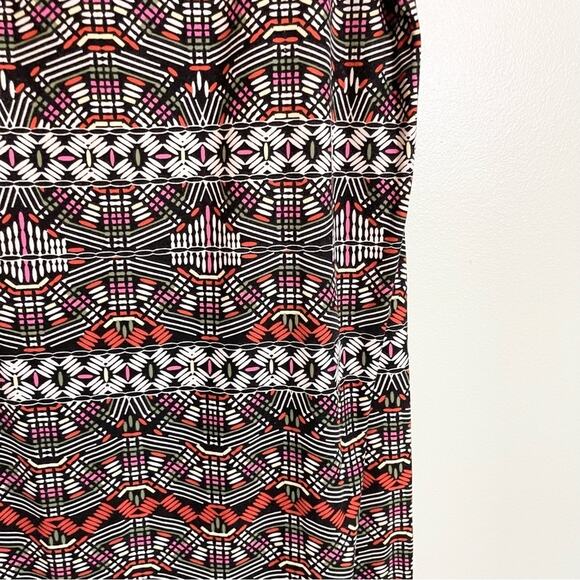 Love By Chesley Stretch Printed Scoop Neck Sleeveless Bodycon Dress Brown 2X - Picture 5 of 13